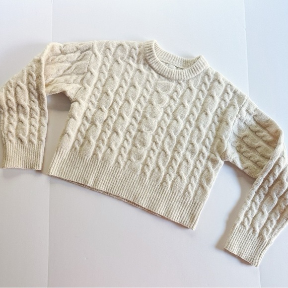 A New Day Target Cable Knit Cropped Soft Sweater - Picture 6 of 9